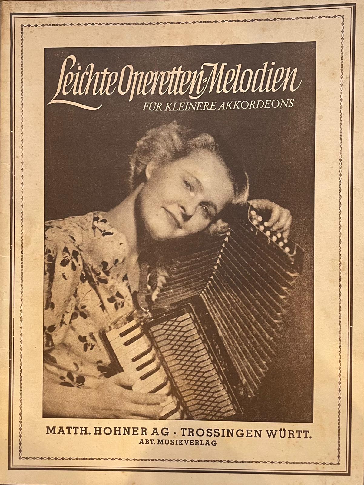 Leichte Operetten Melodien für kleinere Akkordeons