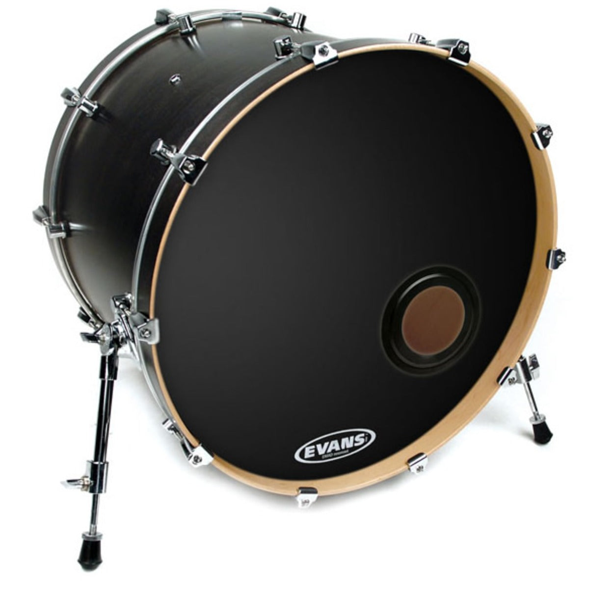 Evans EQ2 Bass Drum Black Resonant Ply-1 22“