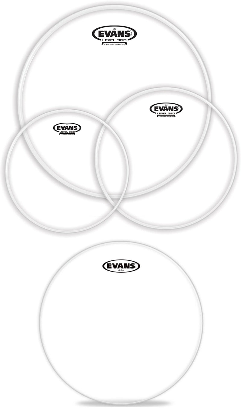 Evans G2 Clear Standard Pro Pack 12"+13"+16"+14"