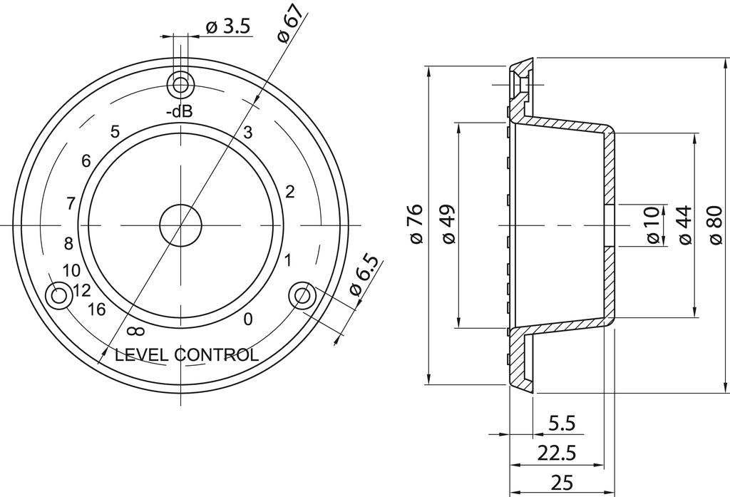 Monacor KN-42P/SI