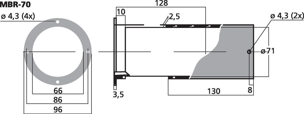 Monacor MBR-70